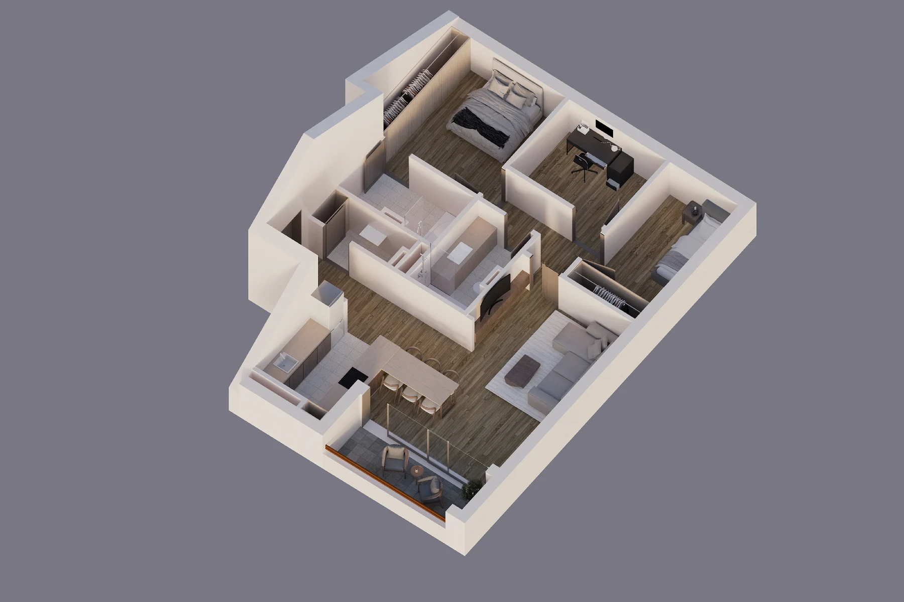 3D prikaz: Stan 13