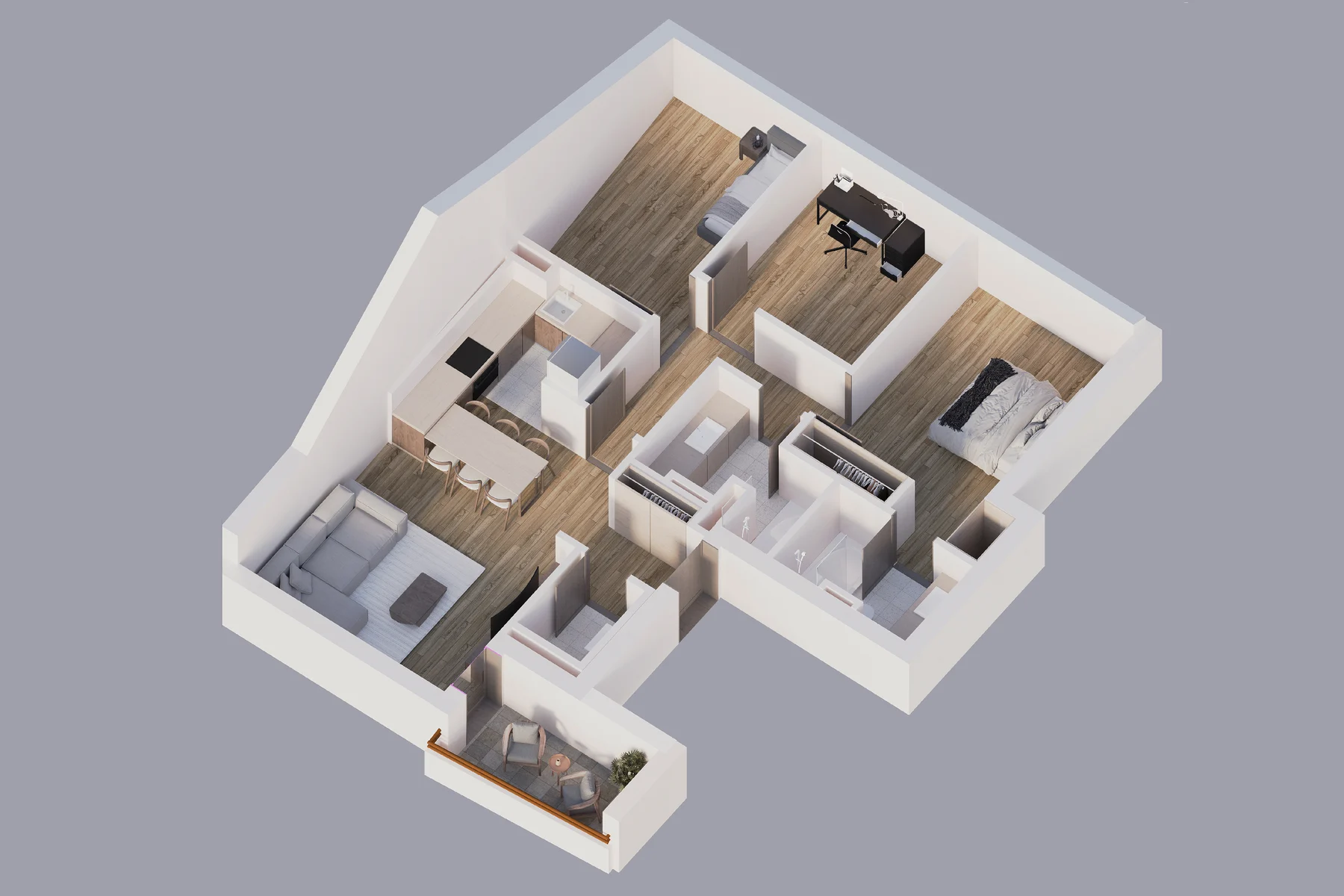 3D prikaz: Stan 14